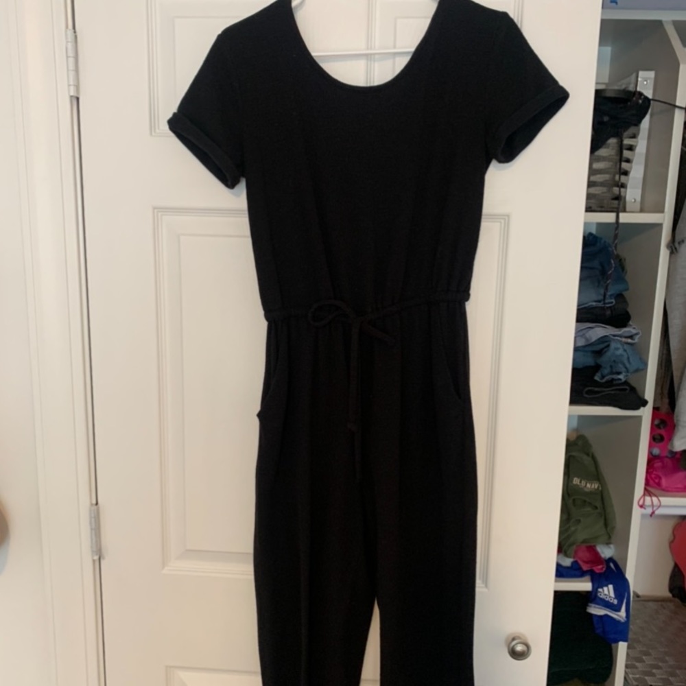 BLACK WIDE LEG JUMPSUIT/ROMPER